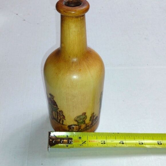 Vintage Ceramic Bottle Made in Scotland‎ Decorated with 19th Century Farm Scenes - Picture 7 of 8